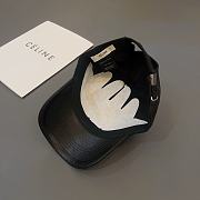 CELINE Triomphe baseball cap in cotton Black - 4