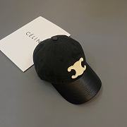 CELINE Triomphe baseball cap in cotton Black - 6