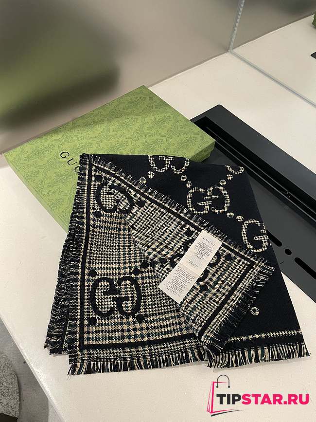 Gucci Scarf Black  - 1