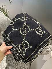 Gucci Scarf Black  - 4