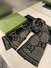 Gucci Scarf Black  - 5