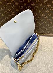 Louis Vuiiton Wallet On Strap Bubblegram Blue Size 20x12x6 cm - 2