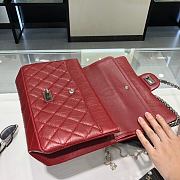 Chanel CF2.55 Chain Shoulder Bag Red Size 28 Cm - 5
