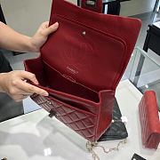 Chanel CF2.55 Chain Shoulder Bag Red Size 28 Cm - 3
