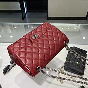 Chanel CF2.55 Chain Shoulder Bag Red Size 28 Cm - 2