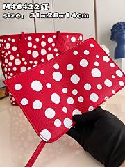 Louis Vuitton x Yayoi Kusama Neverfull Red MM Infinity Dots Size 31x28x14 cm - 5