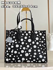 Louis Vuitton x Yayoi Kusama ONTHEGO Black Infinity Dots Size 35x27x14 cm - 3