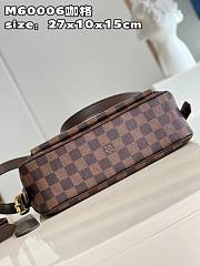 Louis Vuitton Ravello GM Ebene Damier Canvas Shoulder Bag Size 27x10x15 cm - 6