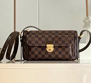 Louis Vuitton Ravello GM Ebene Damier Canvas Shoulder Bag Size 27x10x15 cm - 1