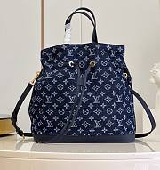 Louis Vuitton Noefull MM Blue Denim Bag Size 31x31x21 cm - 1