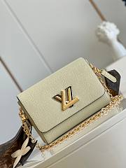 Louis Vuitton Cream Epi Twist MM  M59018 Size 23x17x9.5 cm - 6