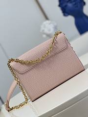 Louis Vuitton Twist PM Handback Pink Epi Leather with The Signature Twist Lock In Moonstone Size 23x17x9.5 cm - 5