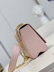 Louis Vuitton Twist PM Handback Pink Epi Leather with The Signature Twist Lock In Moonstone Size 23x17x9.5 cm - 6