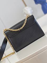 Louis Vuitton Twist PM Handback Black Epi Leather with The Signature Twist Lock In Moonstone Size 23x17x9.5 cm - 2