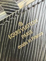 Louis Vuitton Twist PM Handback Black Epi Leather with The Signature Twist Lock In Moonstone Size 23x17x9.5 cm - 6