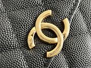 Chanel Black Calfskin Classic Single Flap Card Holder with Chain Gold Hardware Size 11x11x3 cm - 2