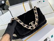 Chanel Shearling Strass Flap Bag Crystal Strap Black Size 15x21.5x6.5 cm - 6