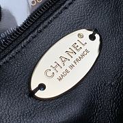 Chanel Shearling Strass Flap Bag Crystal Strap Black Size 15x21.5x6.5 cm - 3