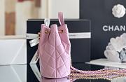 CHANEL CROSSBODY BUCKET BAG Pink Size 22x42x14 cm - 6