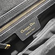 Dior Saddle Bag with Strap Black Grained Calfskin Black Size 25.5x20x6.5 cm - 6