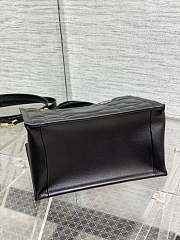 DIOR SMALL ESSENTIAL TOTE BAG Black Archicannage Calfskin Size 26.5x28x17 cm - 3