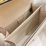  Gucci White Mini Dionysus Bamboo & Leather Bag 523367 Size 20x14x9 cm - 6