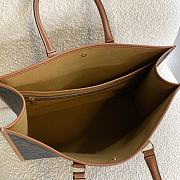 CELINE HORIZONTAL CABAS IN TRIOMPHE CANVAS AND CALFSKIN TAN - 197912 -  43x30x10cm - 2