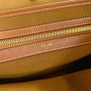 CELINE HORIZONTAL CABAS IN TRIOMPHE CANVAS AND CALFSKIN TAN - 197912 -  43x30x10cm - 3