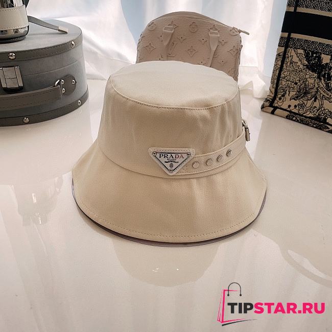 PRADA Re-nylon bucket hat - Beige - 1