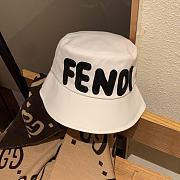 Fendi White Bucket Hat - 1