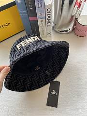 Fendi Wool Bucket Hat Blue - 6