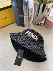Fendi Wool Bucket Hat Blue - 5