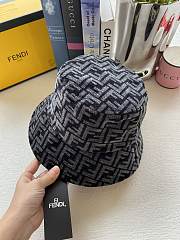 Fendi Wool Bucket Hat Blue - 3