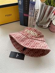 Fendi Wool Bucket Hat Pink - 5