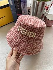 Fendi Wool Bucket Hat Pink - 2