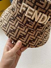 Fendi Wool Bucket Hat Brown - 5