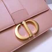 Christian Dior 30 Montaigne Pink Ultramatte Textured Leather Shoulder Bag Size 24x6x17 cm - 5