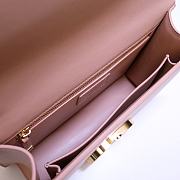 Christian Dior 30 Montaigne Pink Ultramatte Textured Leather Shoulder Bag Size 24x6x17 cm - 3
