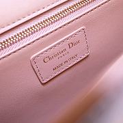 Christian Dior 30 Montaigne Pink Ultramatte Textured Leather Shoulder Bag Size 24x6x17 cm - 2