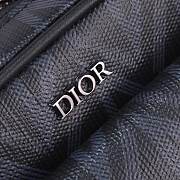 Dior Hit The Road messenger pouch Black CD Diamond Canvas and Smooth Calfskin Size 20.5 x 15 x 7 cm - 3