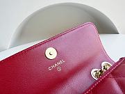 Chanel 22k Woc bag with charm lambskin leather gold hardware Red Size 17 cm - 3