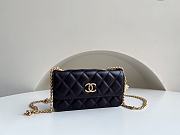 Chanel 22k Woc bag with charm lambskin leather gold hardware Black Size 17 cm - 1