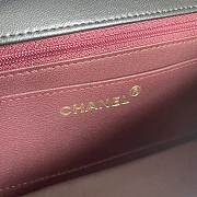 Chanel Black Classic Flap Leather Diana 22 Cross Body Bag Size 22.5x14x7 cm - 6