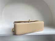 Chanel Beige Classic Flap Leather Diana 22 Cross Body Bag Size 22.5x14x7 cm - 4