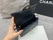 Chanel flap bag with top handle Lambskin & Gold-Tone Metal Navy Blue Size 20x12x6 cm - 4