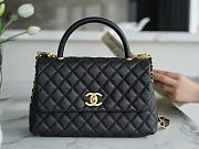 Chanel Coco Black Caviar Leather Bag 55050541 Size 29×18×12 cm - 1