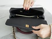 Chanel Coco Black Caviar Leather Bag 77080881 Size 29×18×12 cm - 3