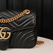 Gucci GG Marmont Small Shoulder Bag Black 443497 Size 26x15x7 cm - 3