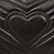 Gucci GG Marmont Small Shoulder Bag Black 443497 Size 26x15x7 cm - 5