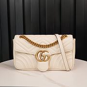 Gucci GG Marmont Small Shoulder Bag White 443497 Size 26x15x7 cm - 1